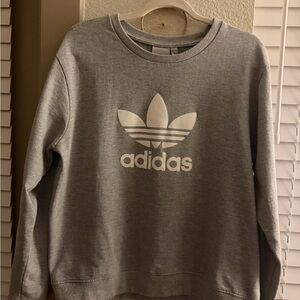 Gray Adidas crewneck sweatshirt
